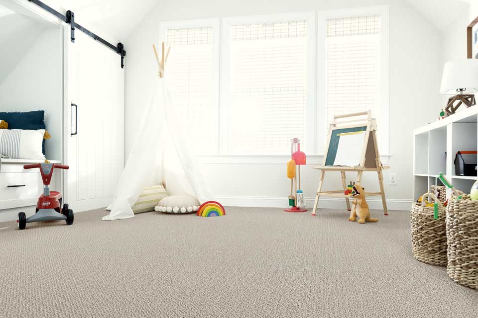 kids room with carpet